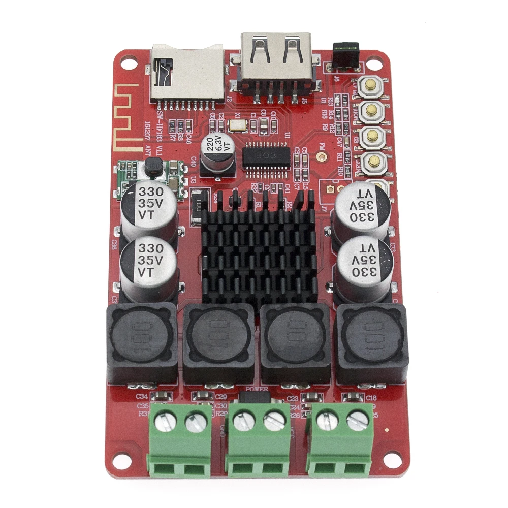 Bluetooth-приемник TPA3116 усилитель аудиоплата цифровой U-диск TF декодирование с