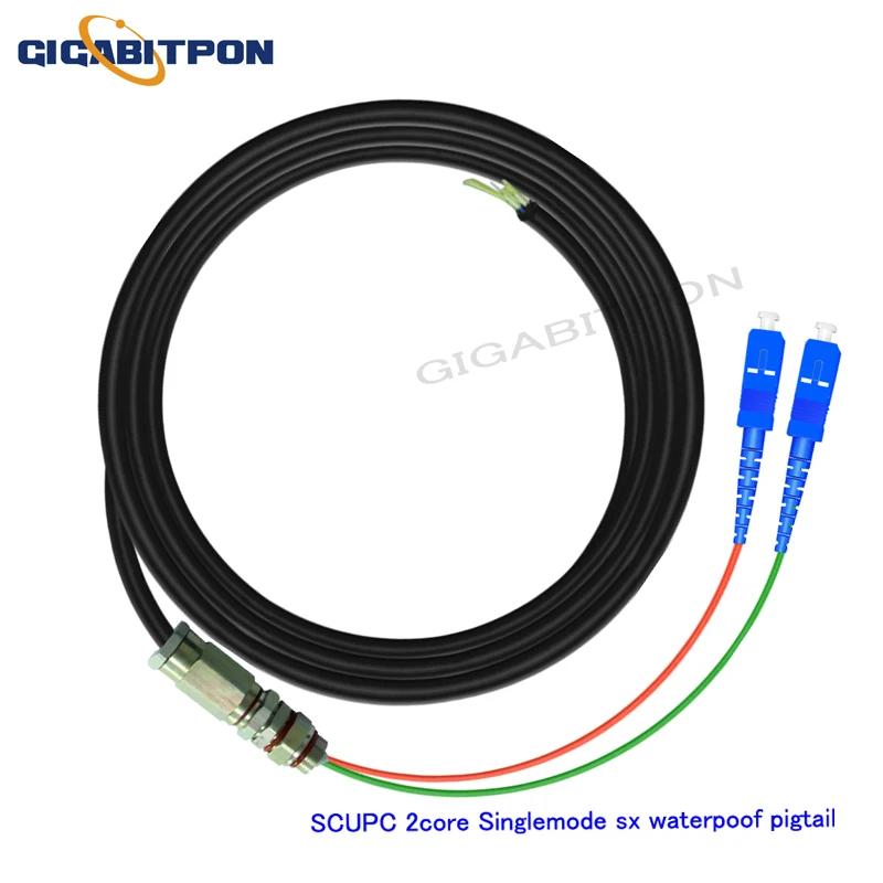 Fiber SCUPC 2-core single-mode jumper 3m SCUPC 2-core single-mode outdoor waterproof suitable for FTTH FTTX network