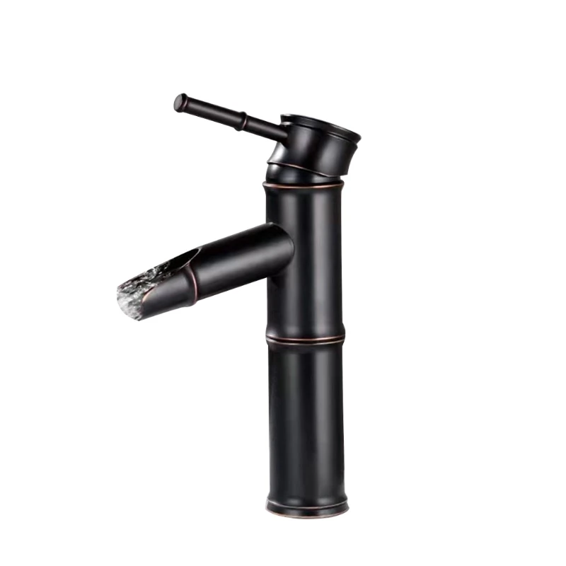 

Античный смеситель для раковины, смеситель для холодной/горячей воды, смеситель для раковины, бамбуковый смеситель для раковины с одним рыч...