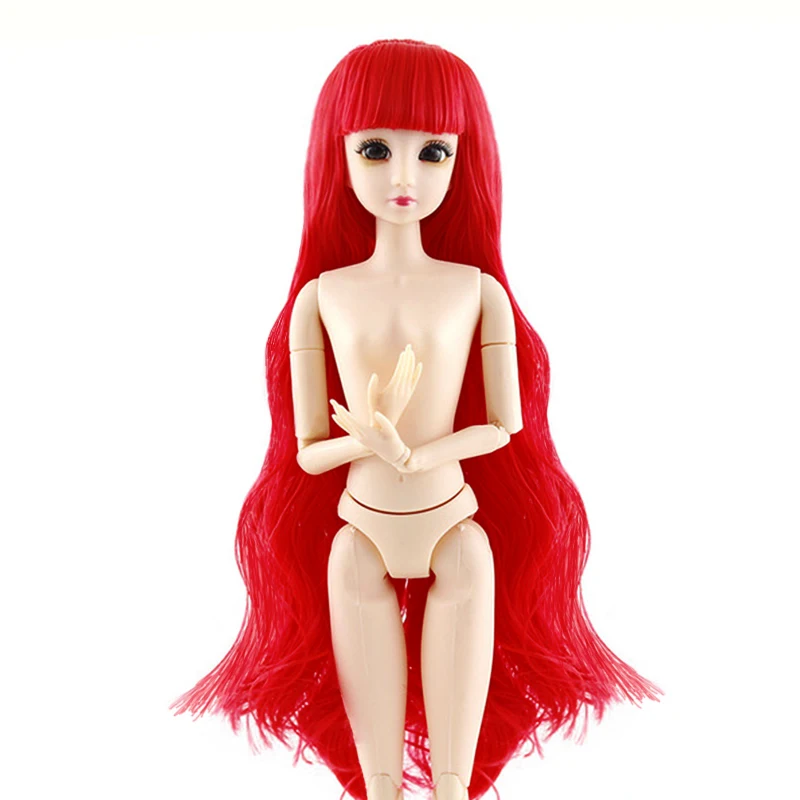 

20 Moveable Jointed 30cm 1/6 BJD Dolls 3D Eyes Female Naked Nude Women Doll Body With Shoes Fashion Dolls Toy For Girls Gift