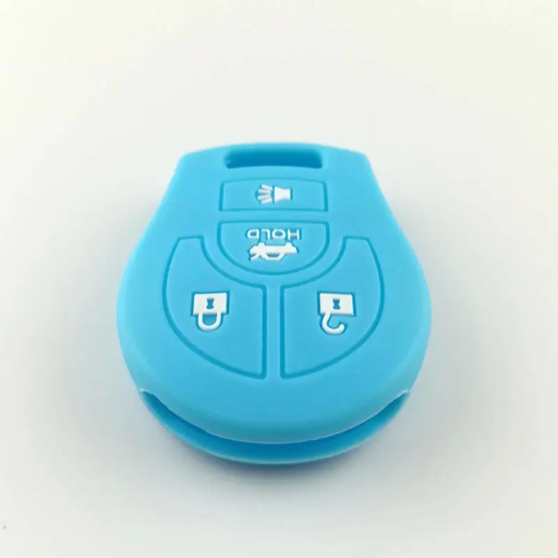 Силиконовый чехол с дистанционным держателем для ключей Fob Nissan 4