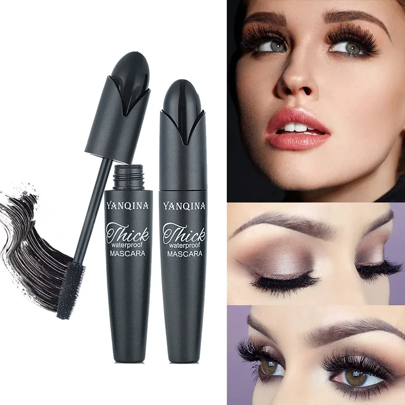 

Yanqina yan qi na Mascara Waterproof Silica Gel Brush Lengthened Densely Curling Mascara 8830