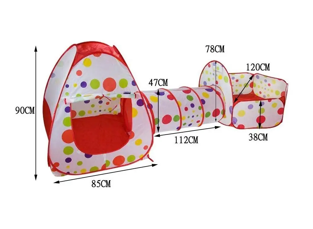 Разноцветная детская палатка складная игрушка для детей пластиковый домик