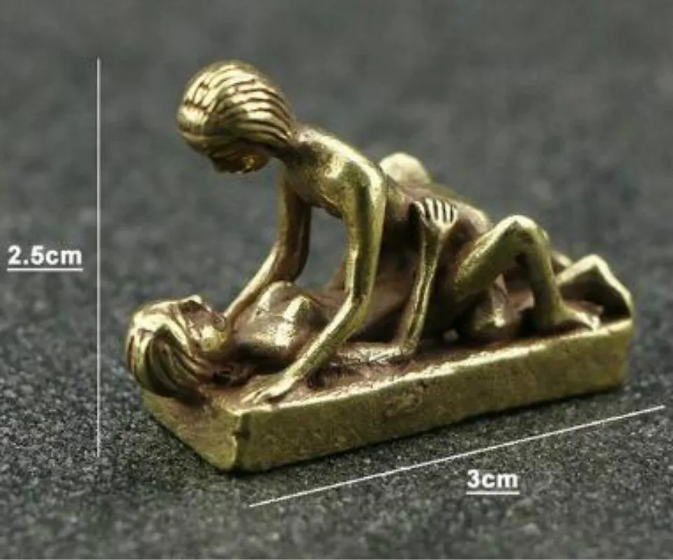 12 шт./компл. коллекционные ремесла Западный арт деко чистая бронза любовь поцелуй