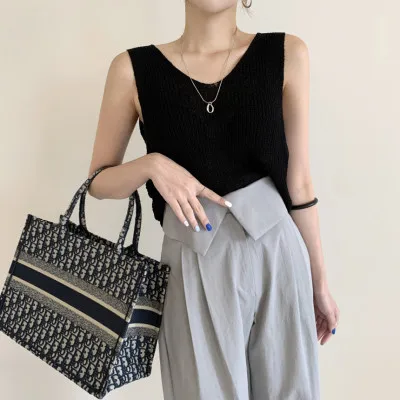 Майка женская трикотажная в Корейском стиле 3 цвета y2185 | Женская одежда