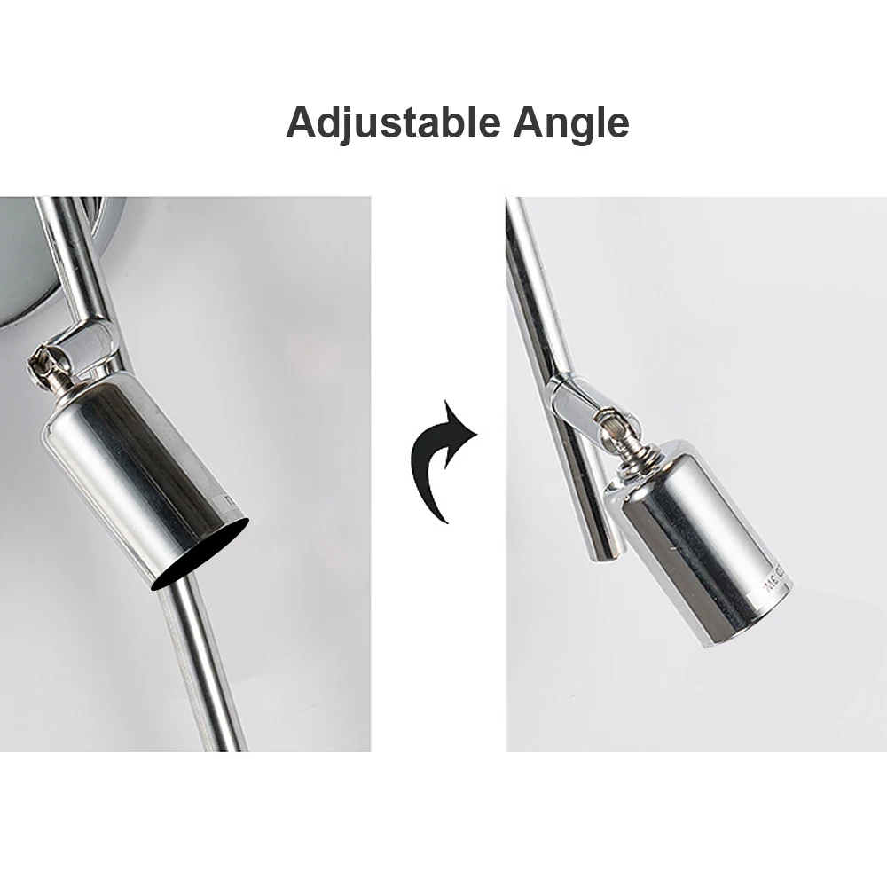 Rotatable Gu10 LED Ceiling Track Light Angle Adjustable Showcase Lamp Cabinet Lighting 1 Head/2 Heads/3 Heads/4 Heads | Освещение