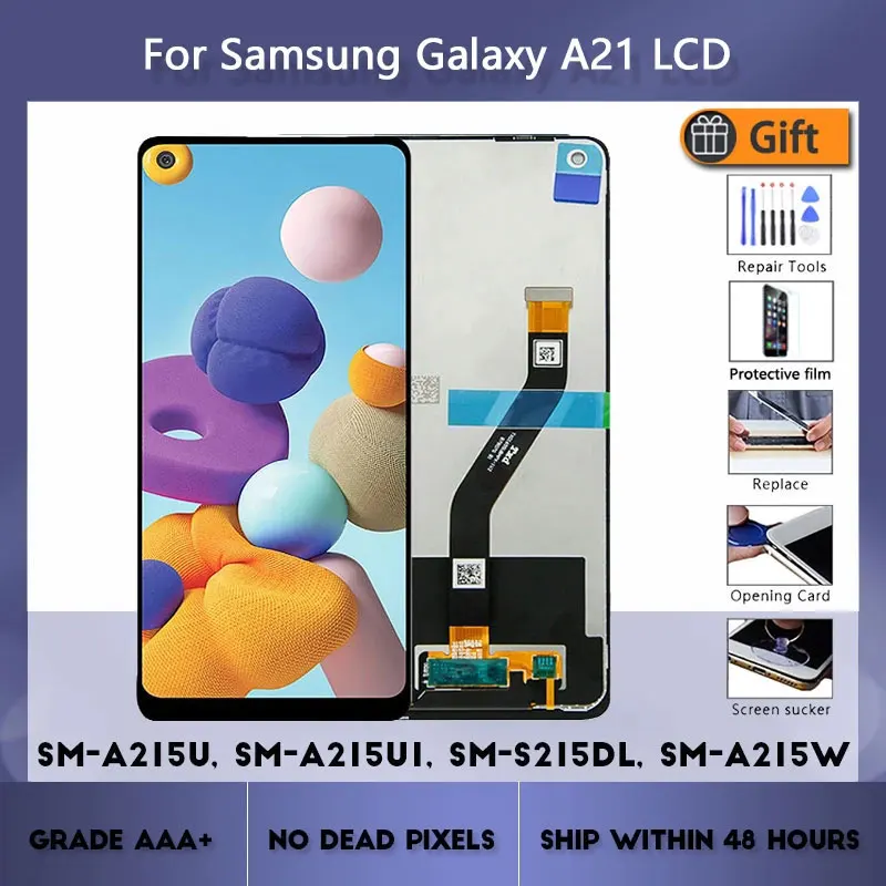 

Original Touch Screen Display For Samsung A21 A215 A215U A215U1 Lcd SM-A215U SM-A215U1 Display NEW For Samsung Galaxy A21 6.5"