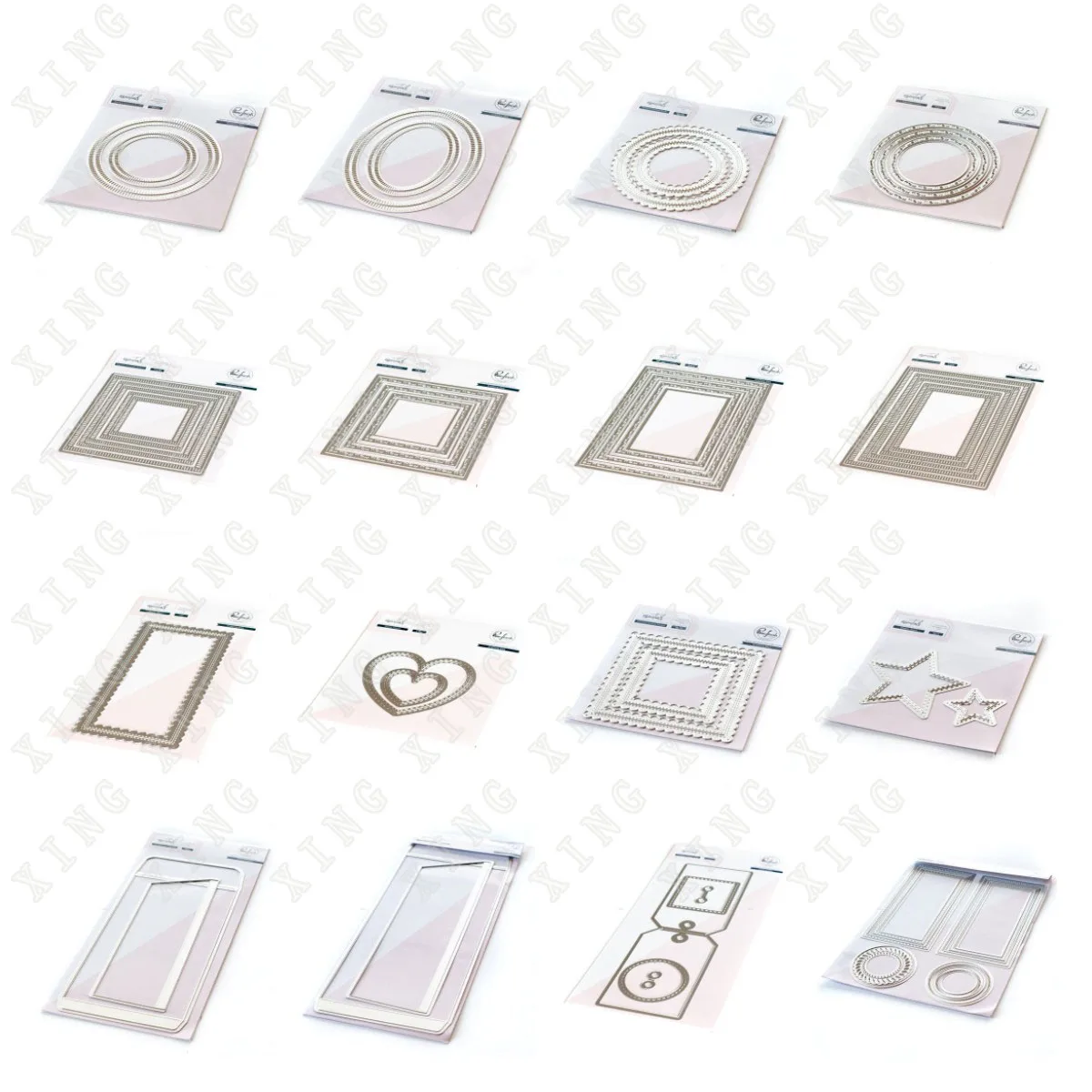 

Square Rectangle Oval Fan Shaped Heart Mini Envelope Stars New Metal Cutting Dies Scrapbook Diary Decoration Embossing Template