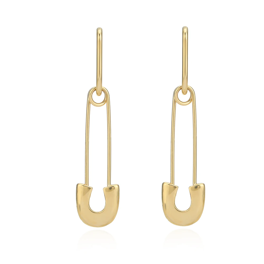 

Stylish Pin Stainless Steel Waterproof Drop Dangle Earrings for Women Geometric Metal Gold Color Unusual Earrings Bijoux Femme