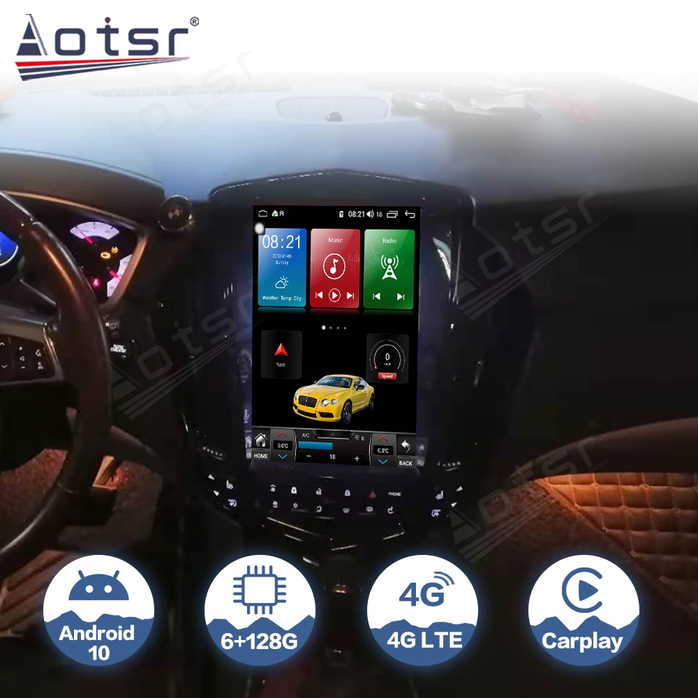 Автомагнитола для Cadillac SRX 2009 2012 мультимедийный видеоплеер на платформе Android с