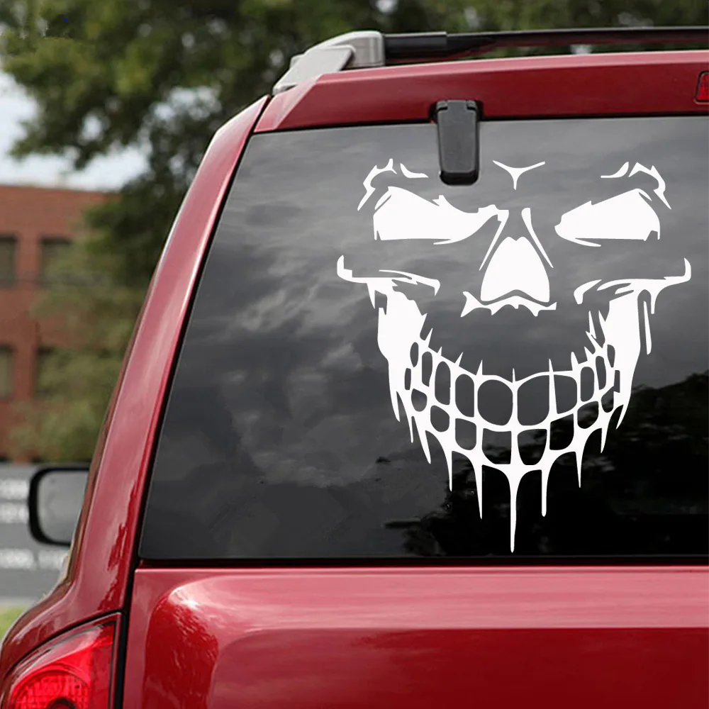 

Newest Skull Stickers Ussr Reflective Decoration Motorcycle Auto Stickers And Decal Car-Styling Exterior Accessories