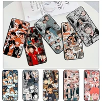 haikyuu japan anime volleyball black matte phone cover for redmi s2 4x 5 5a plus 6 6a 7 7a 8 8a 9 9a case