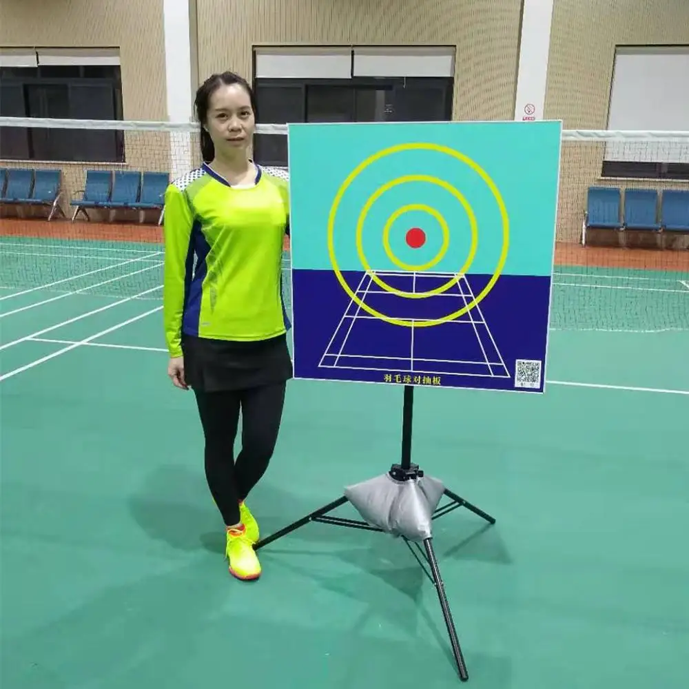 Professional Badminton Ball Precision Training Target Elastic Plate Board Rack Support Height Adjustable Wall Trainer Tripod | Спорт и