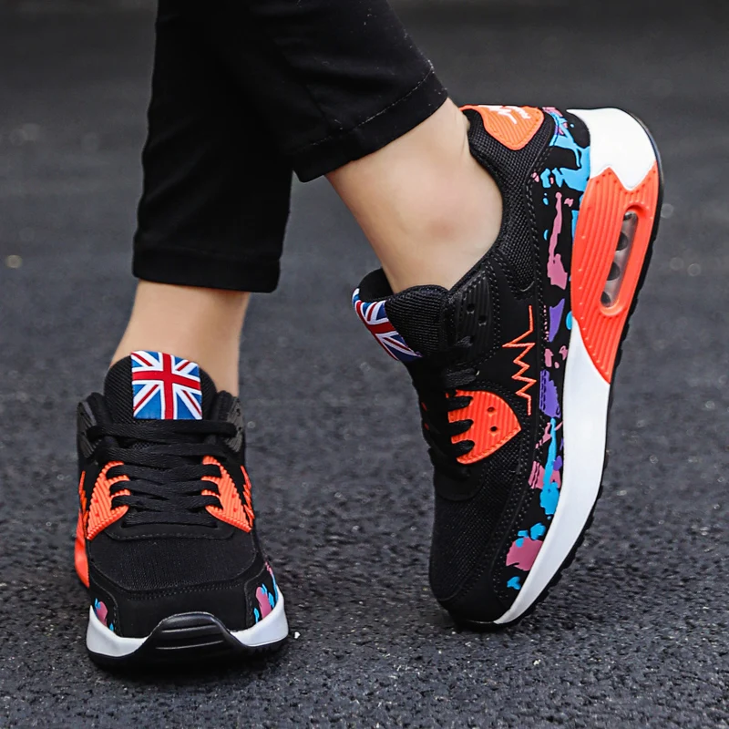 

Women's Fashion Colorful Printed Air Cushion Sneakers Outdoor Casual Shoes