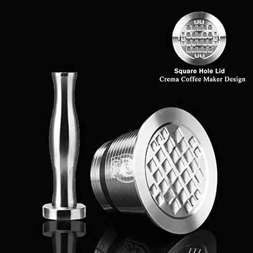 Рекламная многоразовая кофейная капсула из нержавеющей стали Rich Crema совместимая