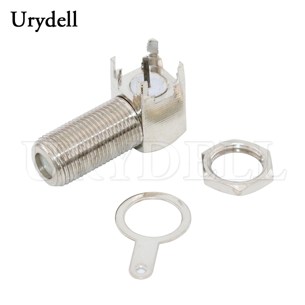 Разъем F-Type TV гнездовой разъем прямоугольный припой для монтажа печатной платы