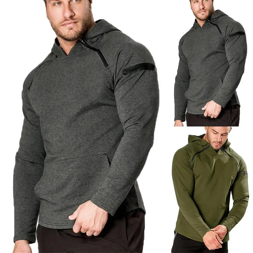 

Мужские однотонные толстовки с длинным рукавом, мешковатый свитер, осенний джемпер, пуловер, свитшот с капюшоном, повседневная одежда