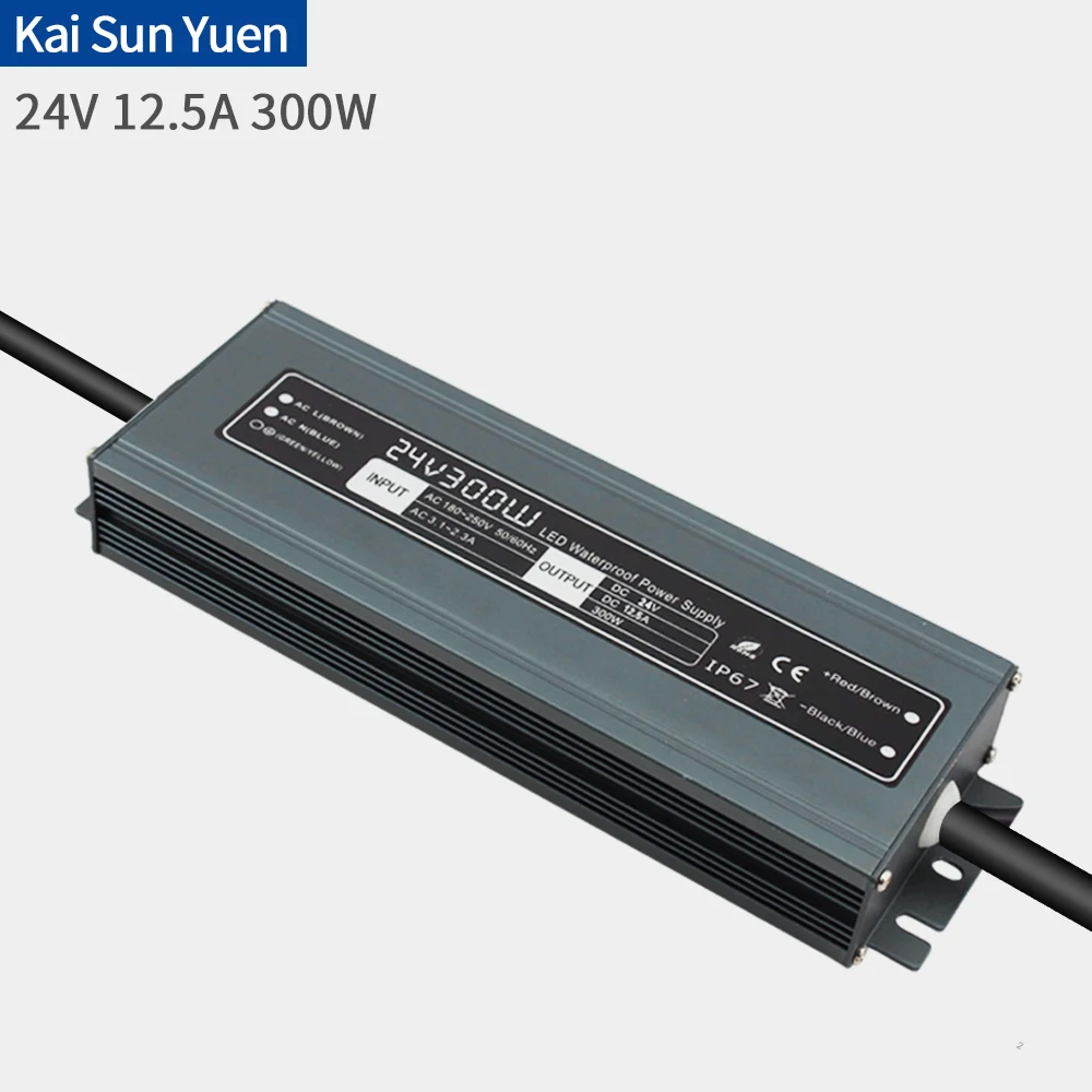 Светодиодный Водонепроницаемый инженерно AC220V для DC24V12.5A300W лампы Газа охранного