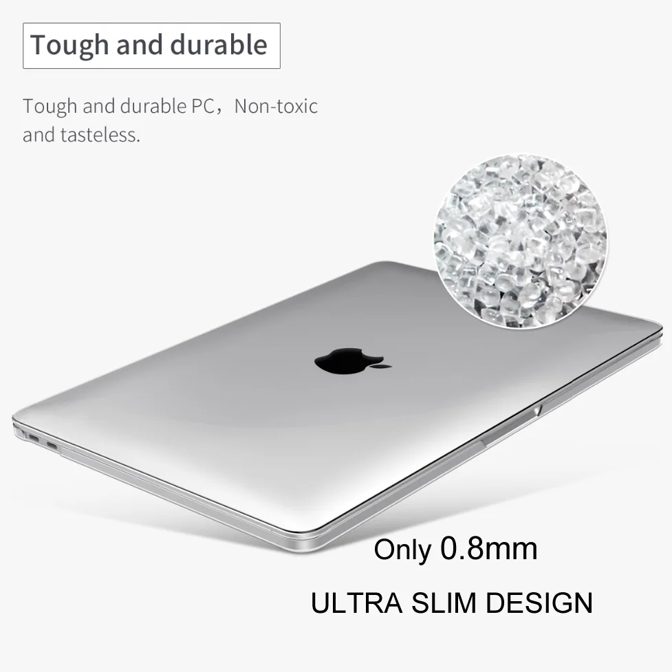 Прозрачный чехол для MacBook Air Pro Retina 11 12 13 15 16 2019 mac book 3 A1706 A2159 4 дюйма|Сумки и чехлы