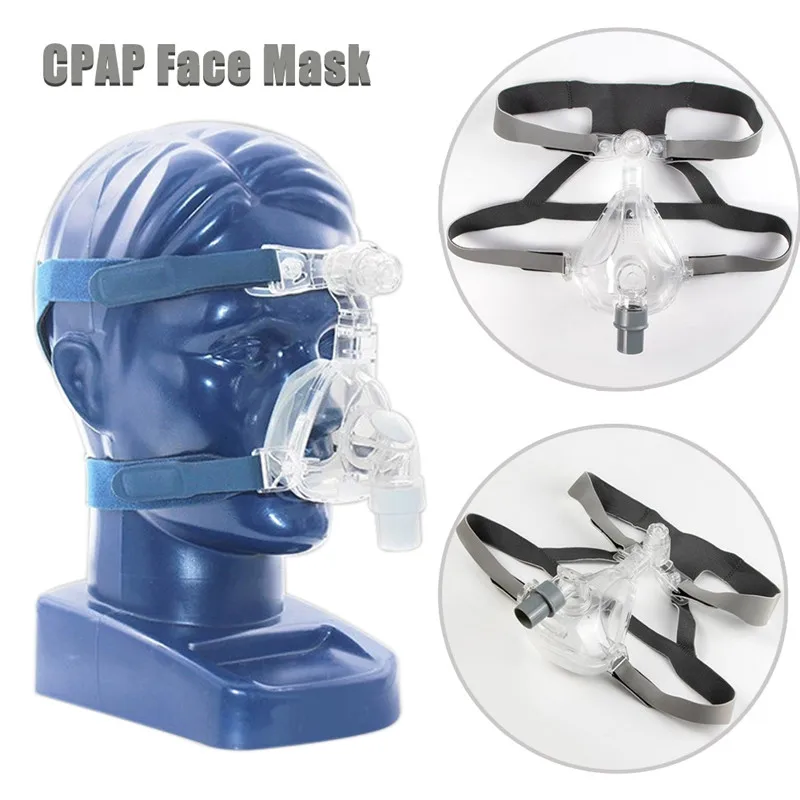 FM1 маска для лица CPAP Авто CPAP BiPAP маска с бесплатным головным убором Белый s m l для сна апноэ OSAS храп людей