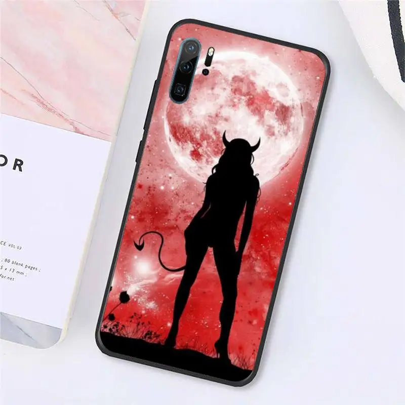 

Devil Woman sexy girl Phone Case For Huawei honor Mate P 10 20 30 40 Pro 10i 9 10 20 8x Lite Y91C V17 6.38 6.44