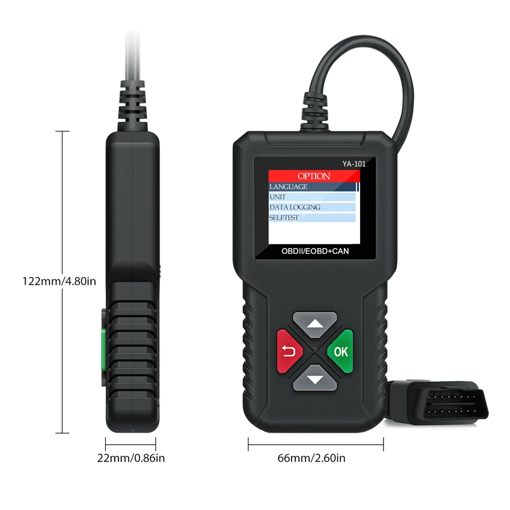 YA101 OBD2 Авто Диагностический Сканер Универсальный инструмент диагностики автомобиля OBD Проверь двигатель Инструменты сканирования автомобильного кода автомобиля PK 3001 CR319