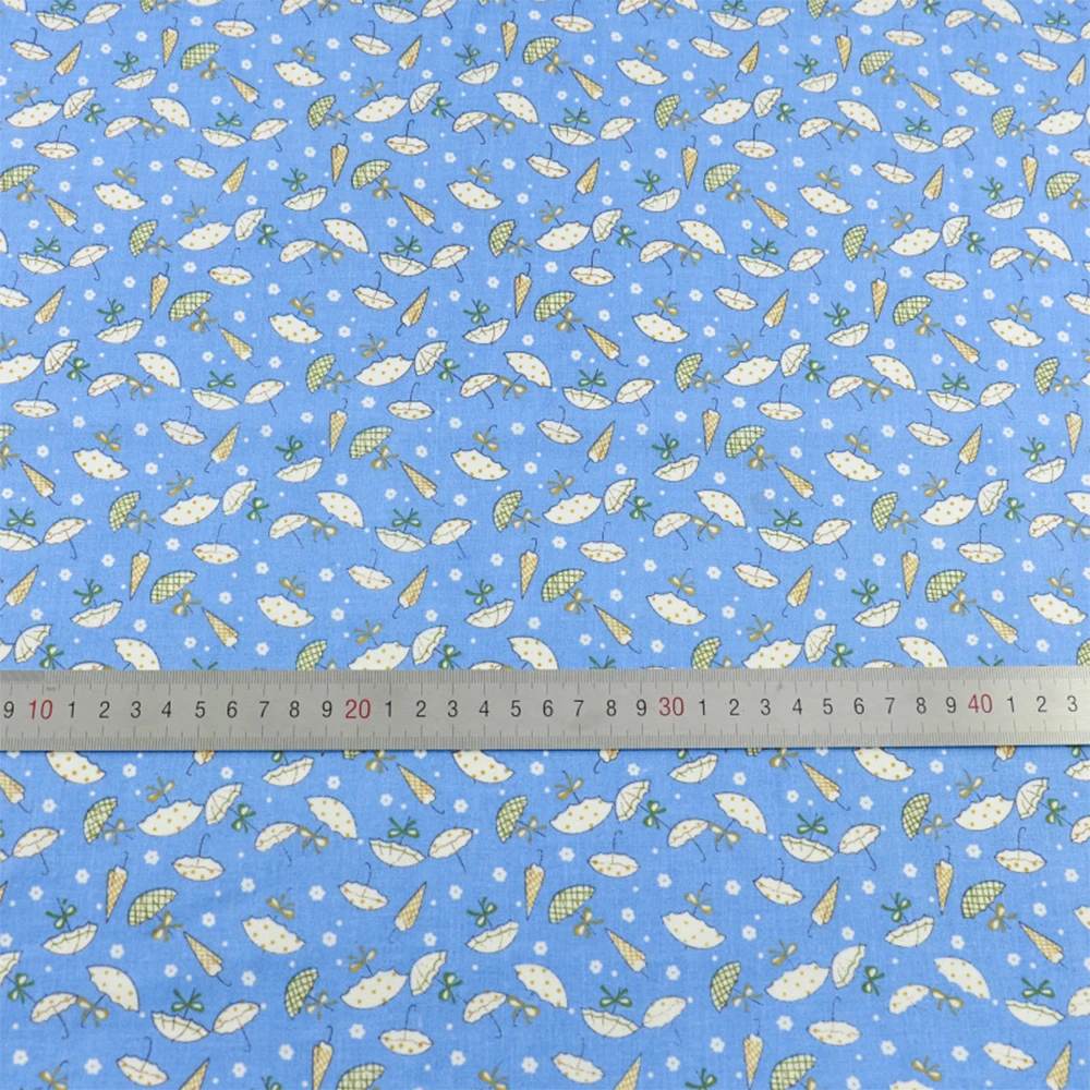 White Umbrella Style 100% Cotton Fabric Cloth for Doll's DIY Clothing Tissue Telas Tecido Patchwork Fat Quarter Art Work Sewing | Дом и