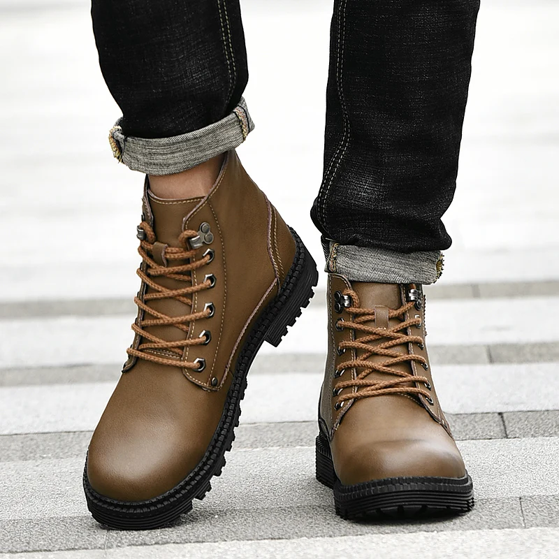 

Tenis Altos High Top Sneakers Men Casual Mens Hightop Male Shoe Men's Leather Shoes Fashion Sneaker Man For