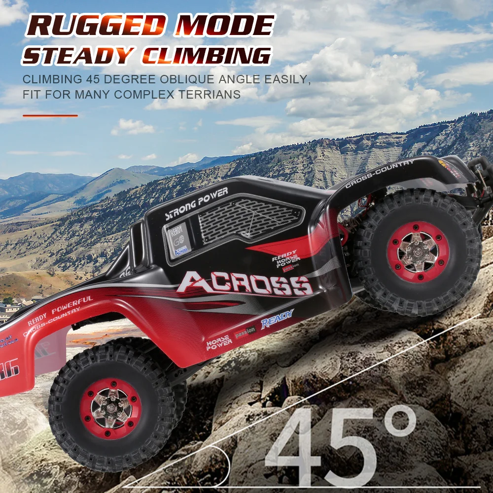 Wltoys 12423 1/12 Радиоуправляемая машина 50 км/ч 2 4G 4WD электрическая высокоскоростная