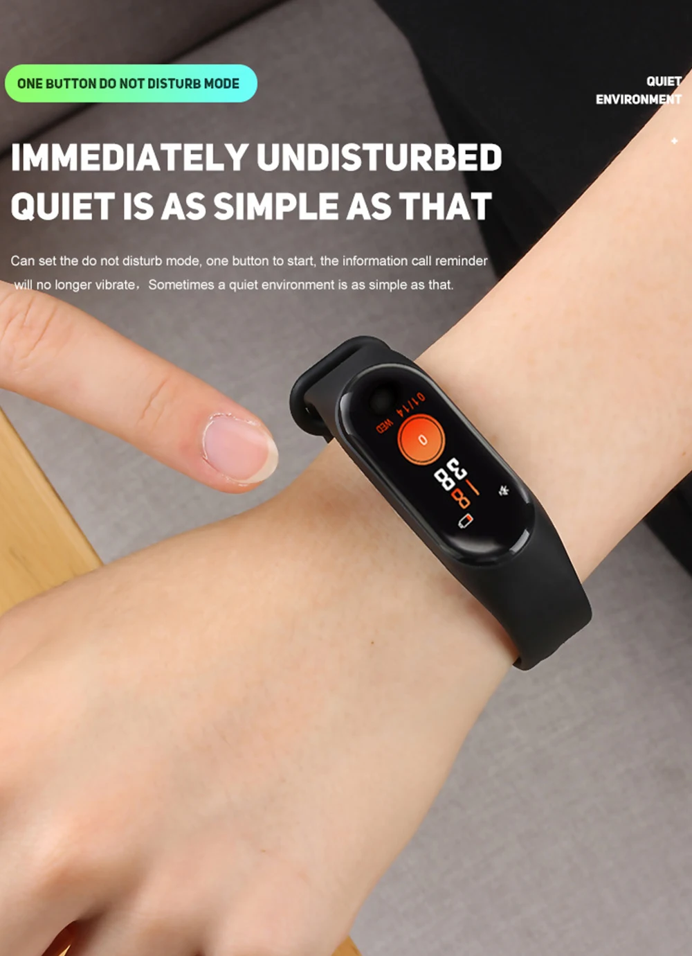 Цветной экран AMOLED для смарт браслета Band 3 Смарт браслет mi band Водонепроницаемый