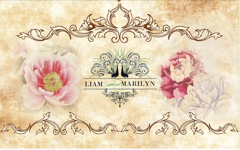 

3d обои для стен в рулонах в европейском стиле ретро цветы спальня пользовательские фото обои на стену 3d домашний декор