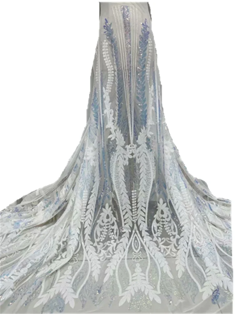 Африканская кружевная ткань 2021 Высококачественная французская сетчатая с