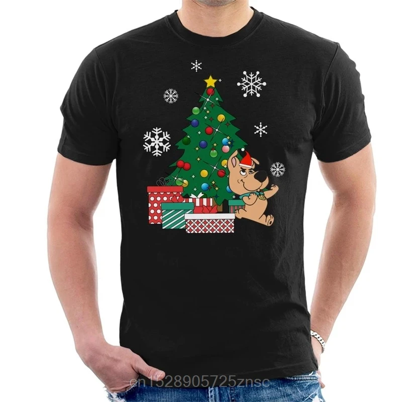 Мужские футболки с принтом скраппи ДУ вокруг рождественской елки мужские |