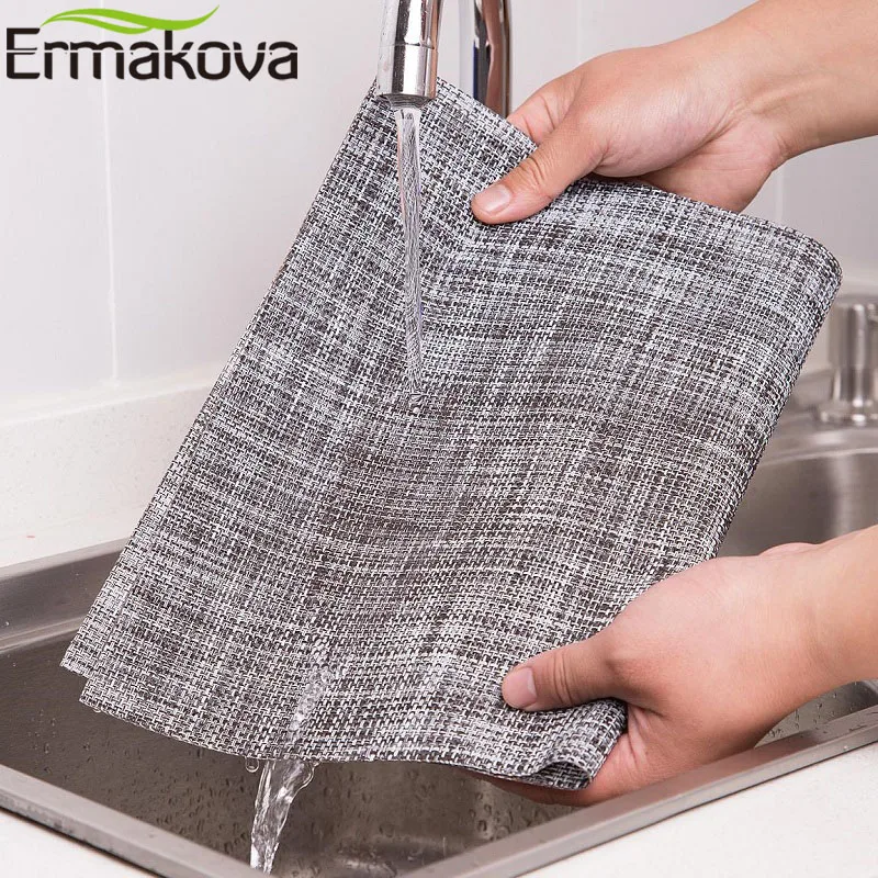 ERMAKOVA 4 шт./лот коврики для стола Нескользящие моющиеся места термостойкие