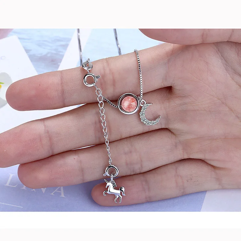 MEETSOFT посеребренное ожерелье с подвеской Минималистичная цепочка для ключиц