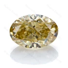 Овальный жёлтый Муассанит для изготовления украшений