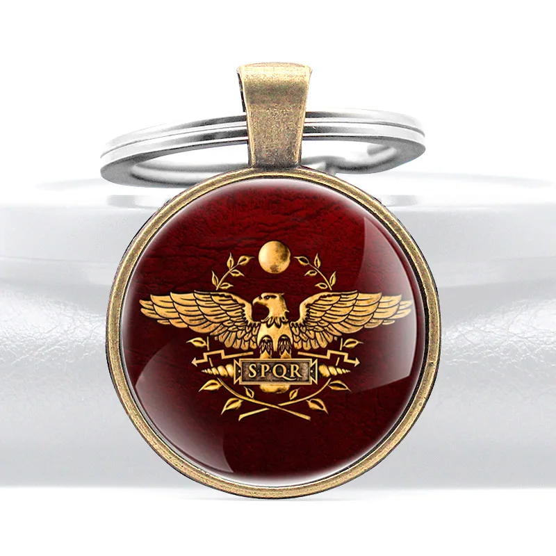 Классический дизайнерский брелок для ключей в Римской империи SPQR винтажные