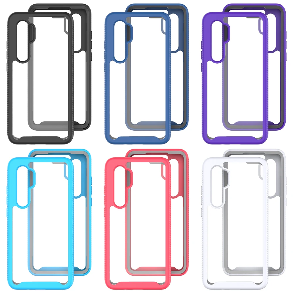 

360 Heavy Armor Phone Case For Xiaomi Redmi Poco Note 9C 9A 10 9 Lite M2 K20 8 9T Pro Silicone Transparent Shockproof Back Cover