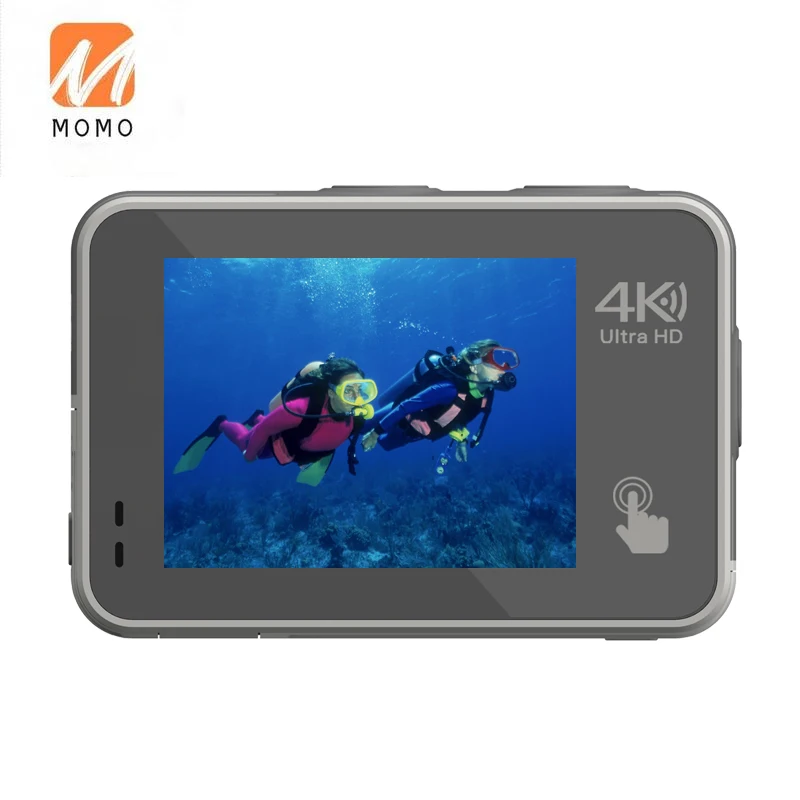للبيع متخصصة في مقاوم للماء 30M 2.0 ''+ 1.4'' شاشة مزدوجة لاسلكية 4K HD عمل الكاميرا مع المضادة للاهتزاز الكاميرا الرياضية