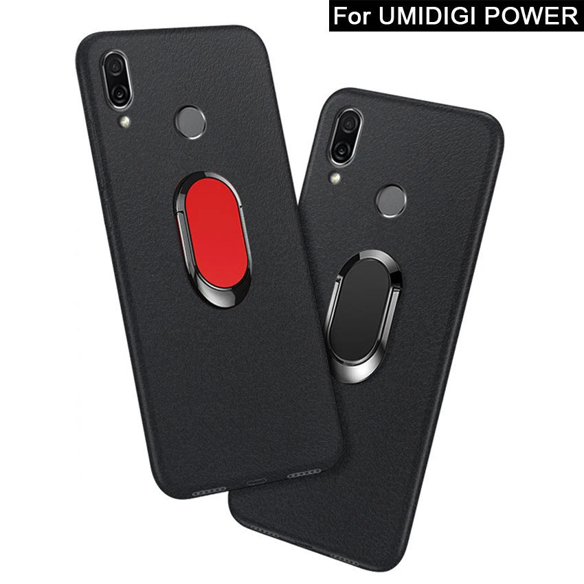 Чехол для Umidigi Power, роскошный 2019 мягкий черный силиконовый металлический чехол с кольцом на палец, чехол для Umidigi Power s 6,3 дюйма Чехол для Umidigi Power, роскошный 2019 мягкий черный силиконовый металлический чехол с кольцом на палец, чехол для Umidigi Power s 6,3 дюйма