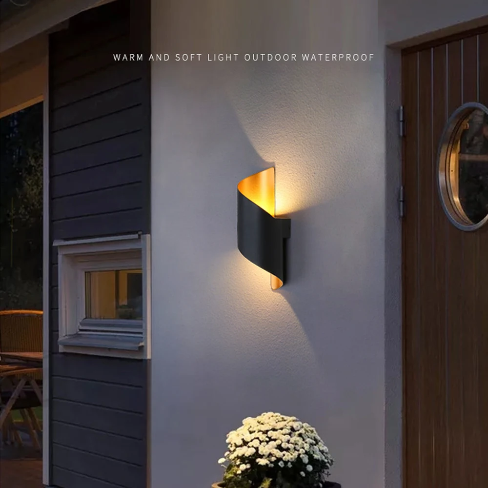 Современный водонепроницаемый светодиодный настенный светильник IP65 двойная