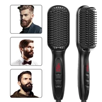 electric beard straightener mens beard comb fast heated comb multifunctional men quick heating comb hair straightening brush