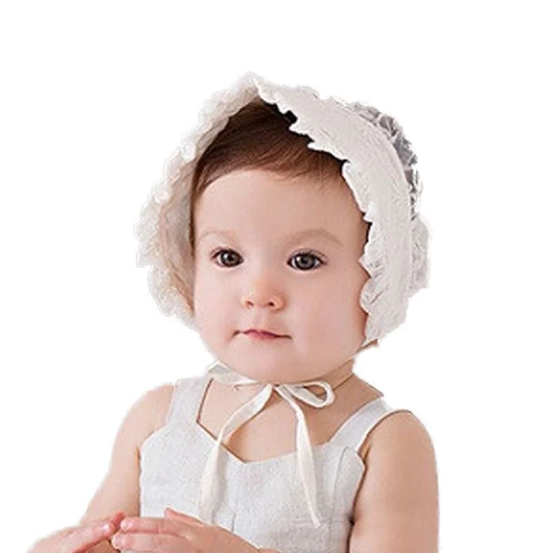 

Hot Baby Girls Lace Flower Hat Children Korean Style Palace Hat