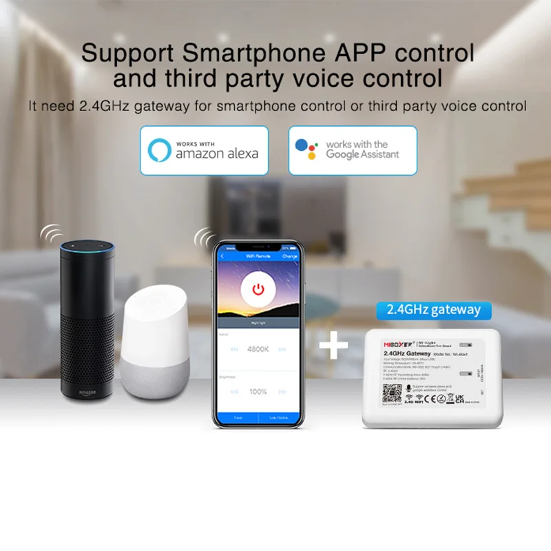 Miboxer LED Triiac RF Push Dimmer Switch AC110V 220V TRI-C1 2 4GH Пульт дистанционного управления работает с