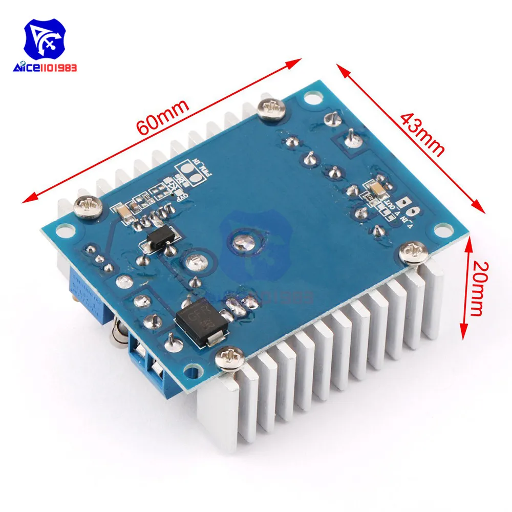 Diymore DC 5 40 В до 1 2 36 в 12A макс. понижающий преобразователь модуль питания с