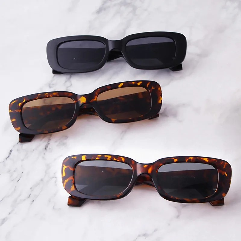 

2021 Square Sun Glasses Luxury Brand Travel Small Rectangle Sunglasses Men Women Vintage Retro Oculos Lunette De Soleil Femme