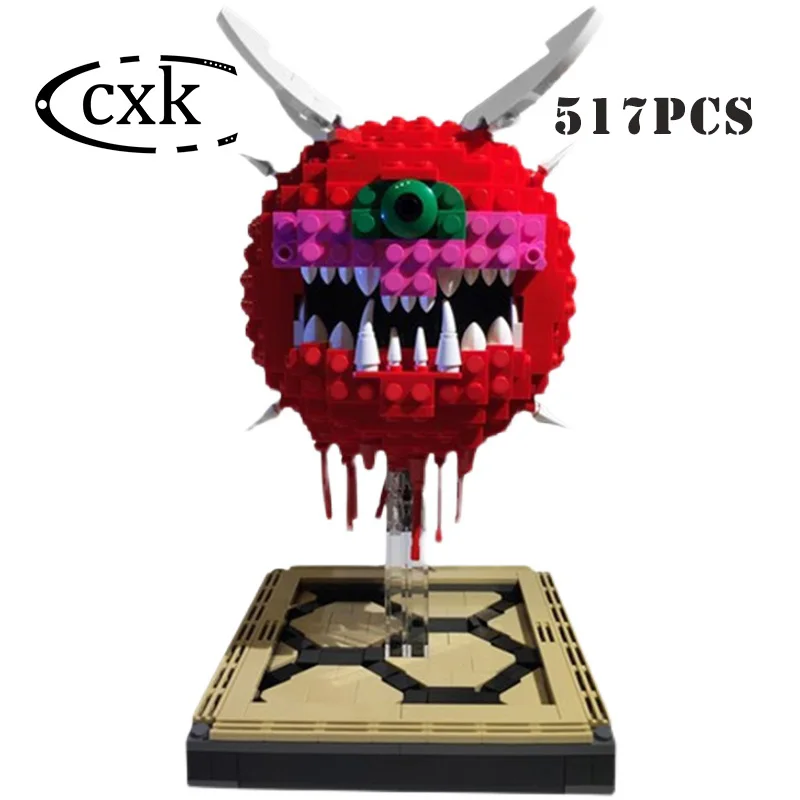 

Творческий серии Doom Cacodemon кирпичи MOC-4560 игра странные Одноглазый монстр модель строительные блоки игрушка «сделай сам» для детей Рождествен...