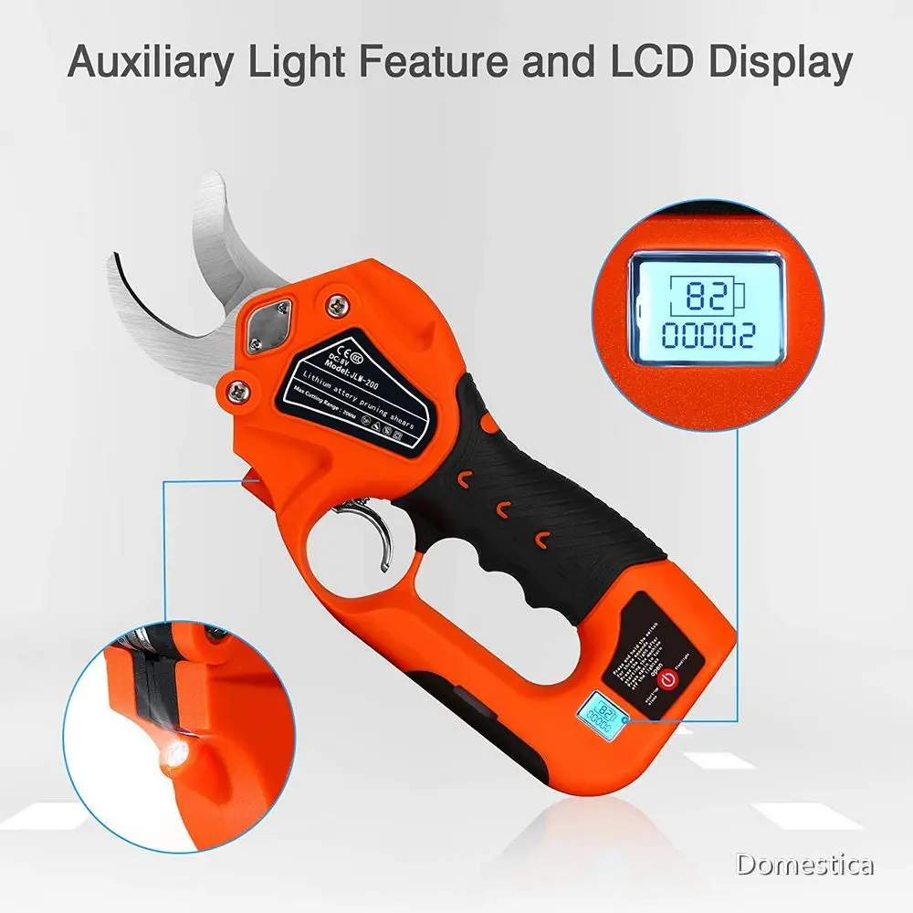 

Cordless Pruning Shears With 6 2AH Lithium Battery Electric Tree Pruning Tool Kits Cordless Pruning Pliers Shears 1.2 Inches