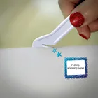 1 шт. пластиковый резак для бумаги гибкий для резки оберточной бумаги белый резак для оберточной бумаги рождественские оберточные бумажные режущие инструменты