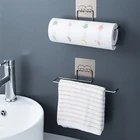 Держатель для туалетной бумаги, самоклеящаяся подвесная вешалка для полотенец, полка, держатель рулонной бумаги, Домашний Органайзер для кухни и ванной, вешалка для хранения